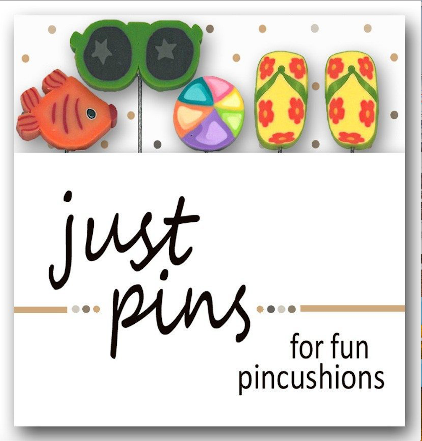 Fun in the Sun Just Pins from Just Another Button Company with 5