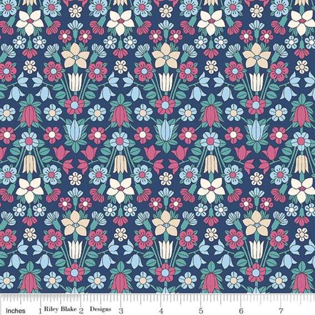 Riley Blake Designs - Liberty The Collector's Home - Nature's Jewel  Botanist's Bloom C Fabric