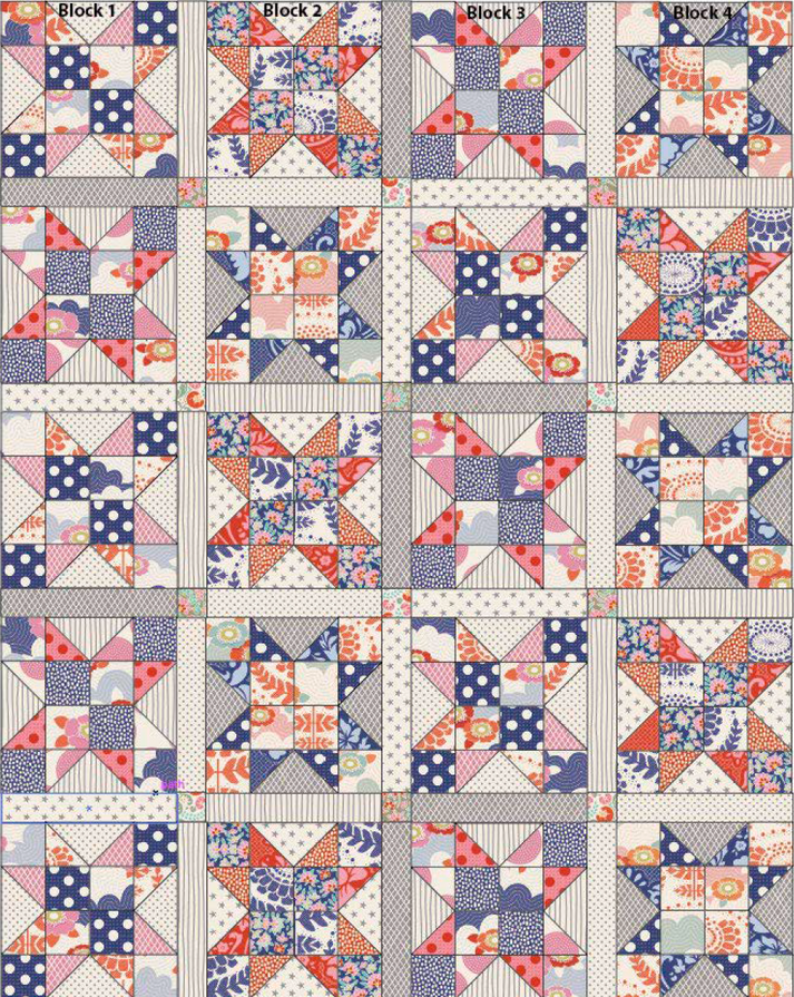 tilda-lazy-days-four-block-quilt-kit-in-red-and-blue-54-x-68-8-point-the-surgeon-s-knots